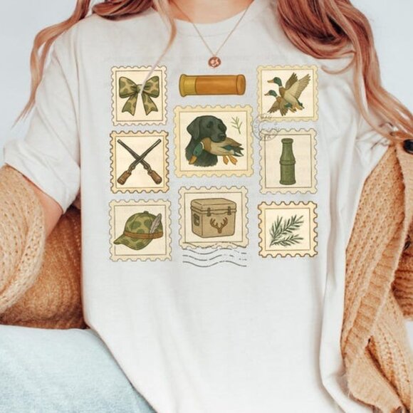 Tops - Hunting Girlfriend Preppy Camo Bows